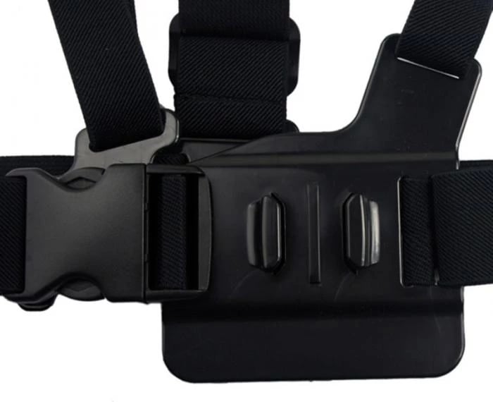 Mbajtëse gjoksi për kamera aksion, Hurtel, montim GoPro, rregullim i plotë, për GoPro/SJCAM/Xiaomi Yi, universale, e zezë