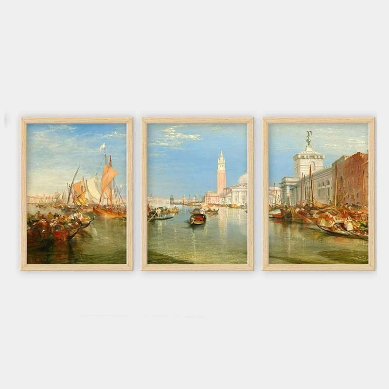 Pikturë dekorative me kornizë (3 copë), Wallity, 3NTC_UN5666_3545