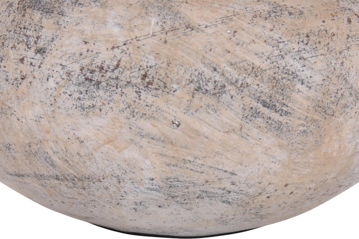 Vazo dekorative tavoline VERMO, terrakotë, ngjyrë ecru, Φ27x18cm Vazo dekorative tavoline VERMO, terrakotë, ngjyrë ecru, Φ27x18cm