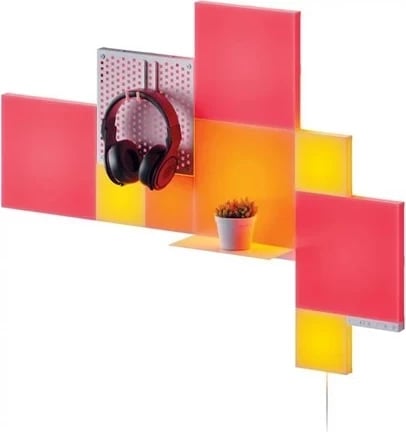 Panel LED Nanoleaf N8100K02-10CB, katror, set prej 10 copë
