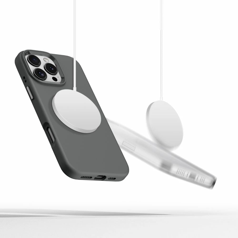 Mbështjellës Tech-Protect Silicone Pure MagSafe për iPhone 16 Pro, Gri