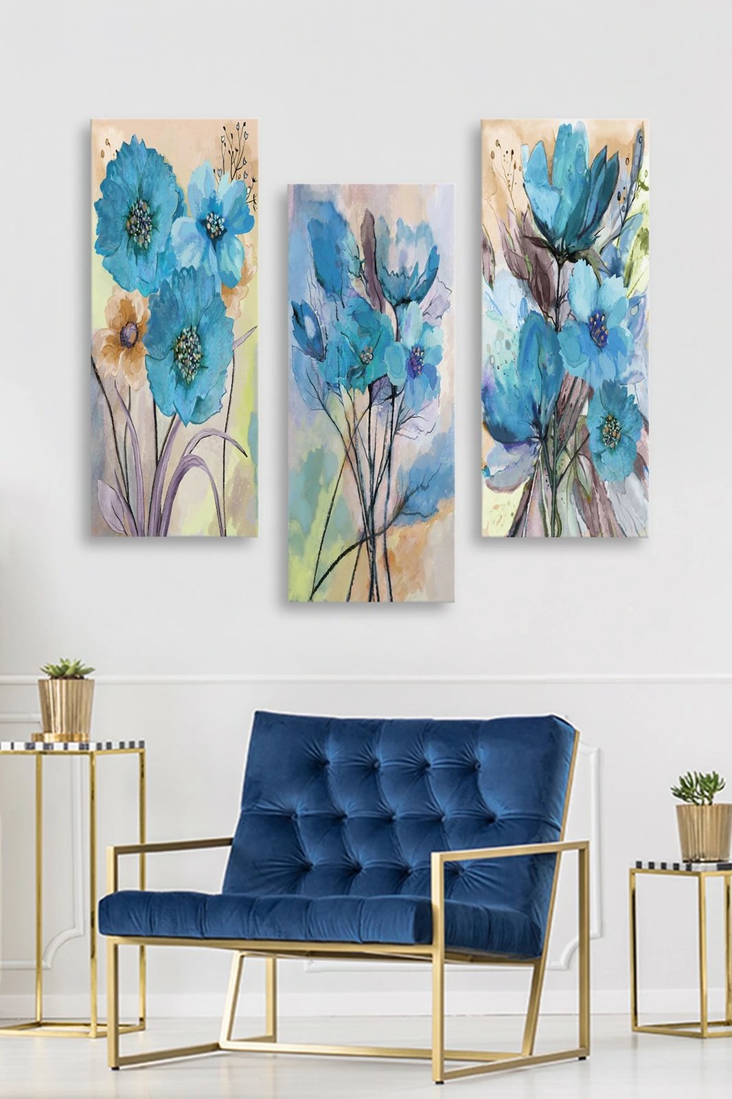 Pikturë dekorative MDF, 3 pjesë, Wallity, MDF0020