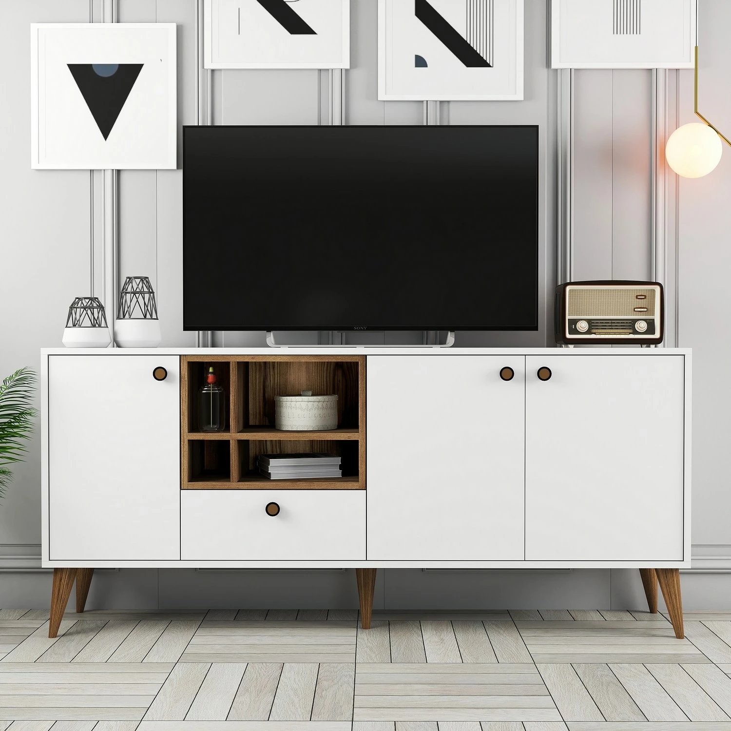 Konsol Hanah Home, Napoli, e bardhë