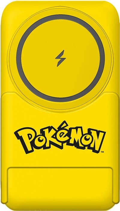 Powerbank magnetik OTL PK1191, 5000 mAh, USB-C 15W, Pikachu, verdhë me mbajtëse