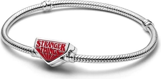 Byzylyk Pandora Stranger Things për meshkuj, argjendtë