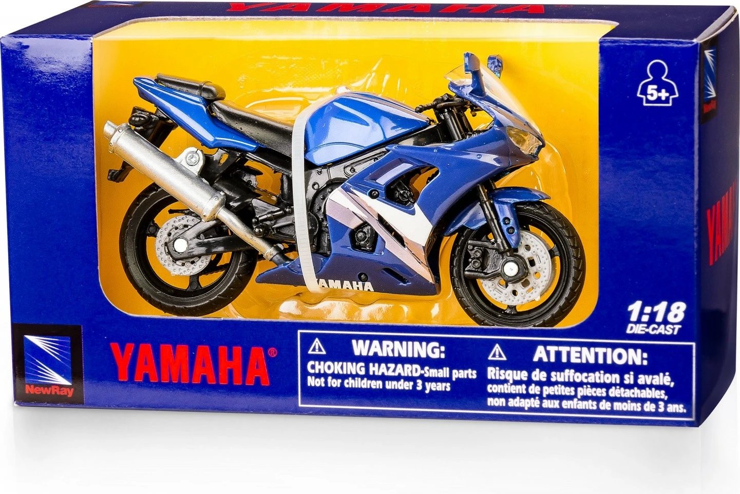 Lodër motor Yamaha YZF-R6 Daffi 1:18, Blu