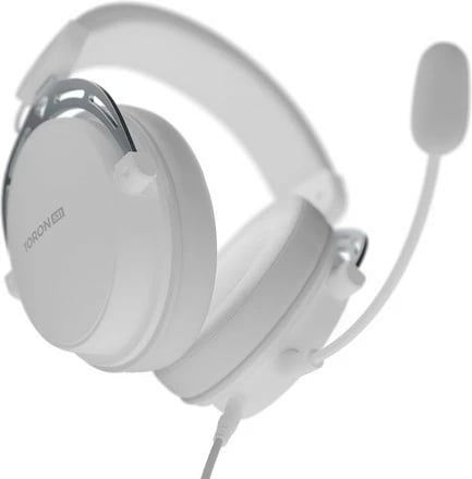 Kufje Genesis Toron 531, me mikrofon të ndashëm, për lojtarë, të bardha