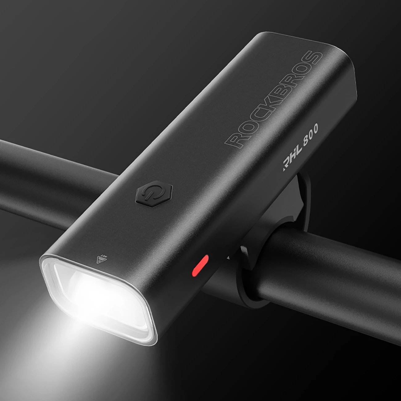 Dritë përpara biçiklete Rockbros 24710012001, 800 lm, 3000 mAh, USB-C, e zezë