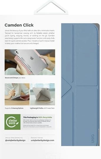 Mbështjellës UNIQ Camden Click për iPad Air 11" (2024), Blu
