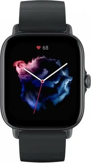 Smartwatch, Amazfit, GTS 3 W2035OVN, ekran 1.75" AMOLED, bateri deri 12 ditë, Bluetooth, Black Graphite