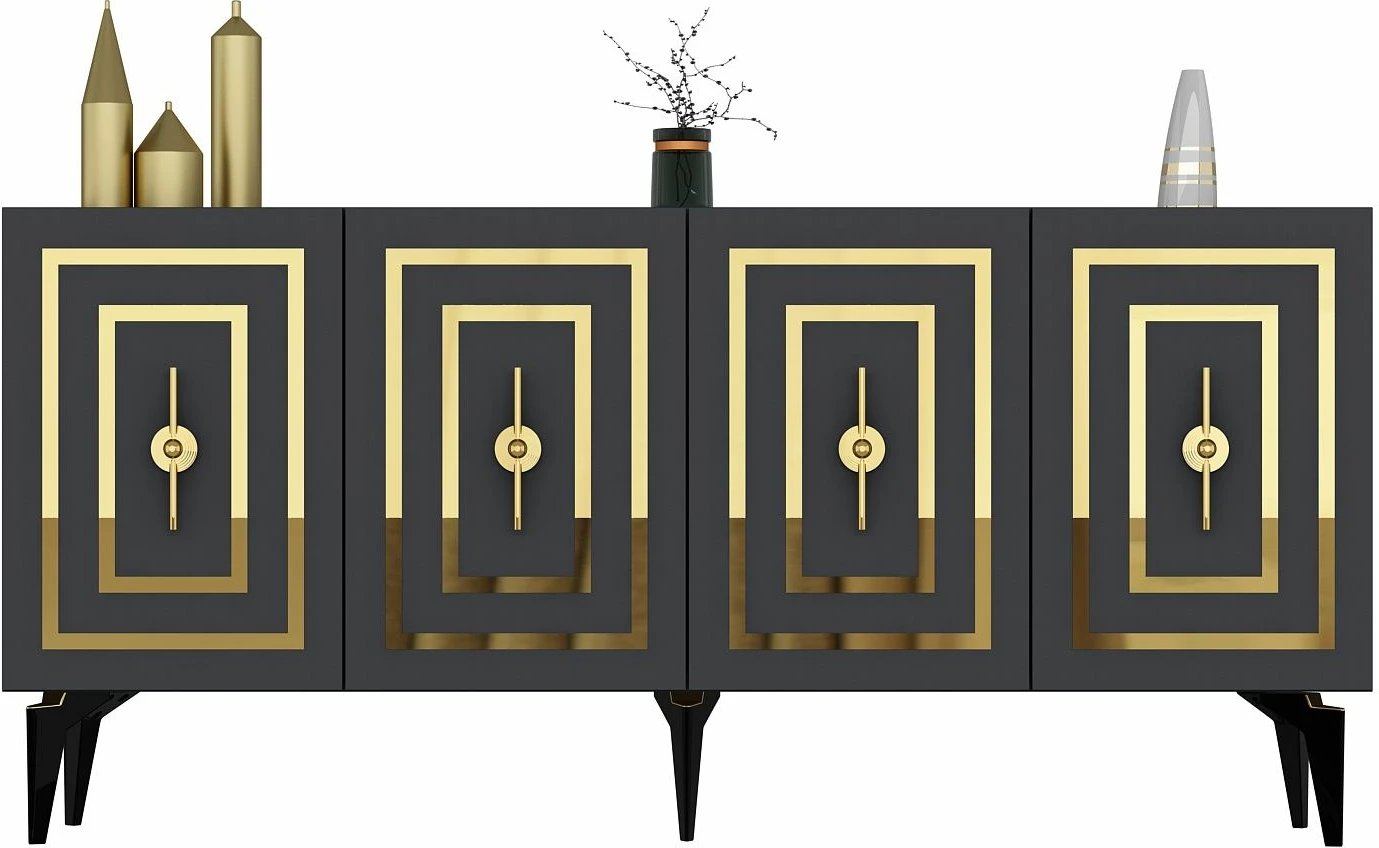 Konsol Skye Decor, ngjyrë antracit, Viola