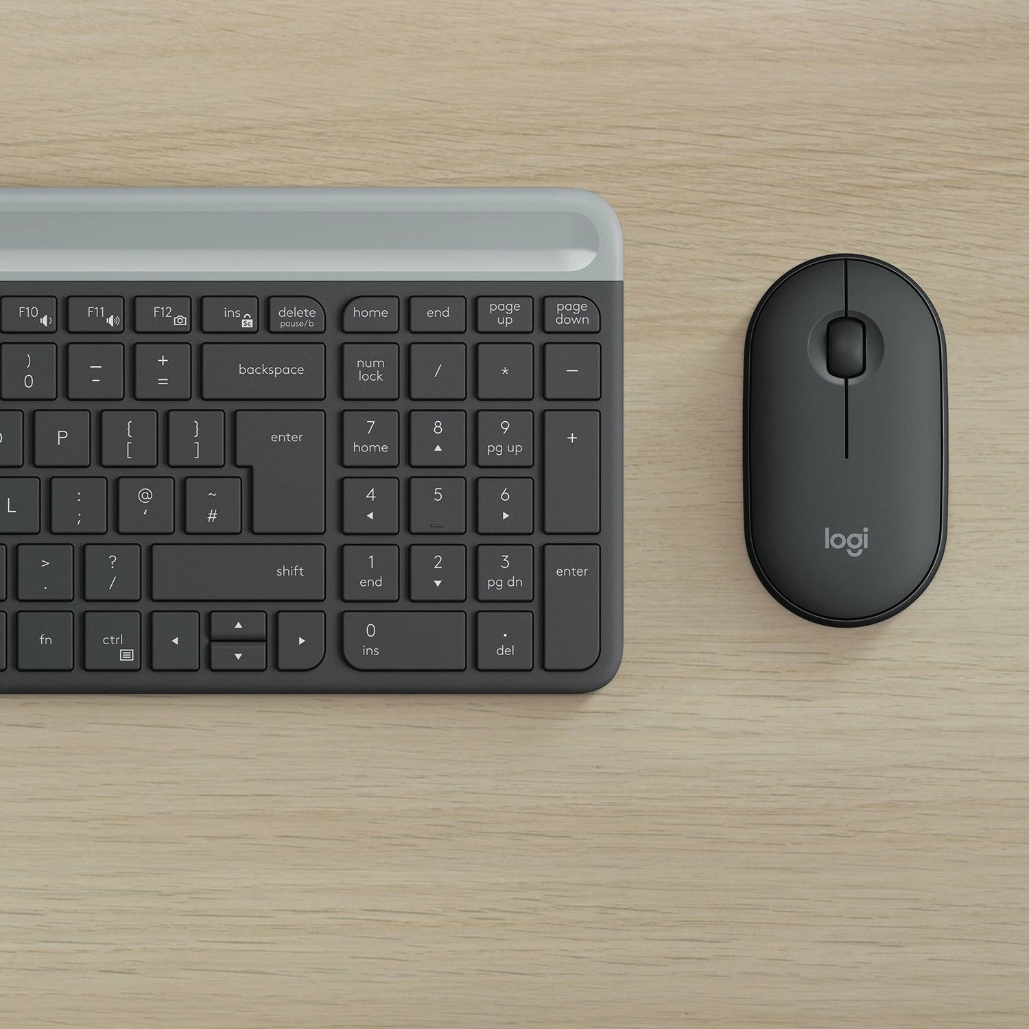 Set tastierë dhe maus wireless Logitech Slim, i zi Set tastierë dhe maus wireless Logitech Slim, i zi