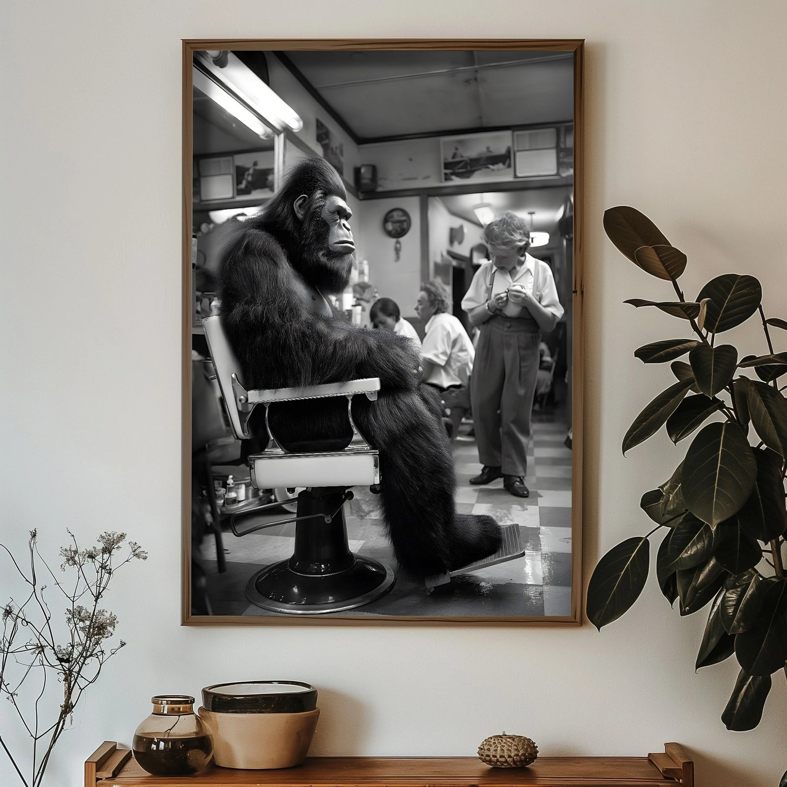 Pikturë dekorative me kornizë MDF, Wallity, HUM050, shumëngjyrëshe, 50x70x3.5cm