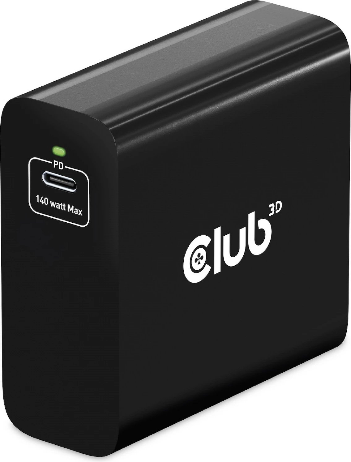 Karikues Club3D 140W, GaN, USB-C, me kabllo USB-C, i zi Karikues Club3D 140W, GaN, USB-C, me kabllo USB-C, i zi