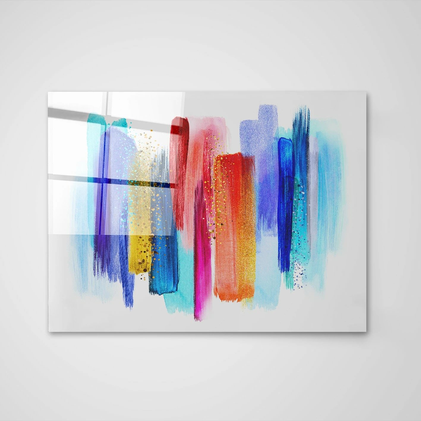 Pikturë dekorative prej xhami të temperuar, shumëngjyrëshe, CAM662769445, 50x70cm