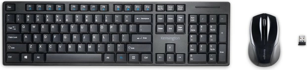 Set tastiere dhe mausi Kensington Pro Fit Wireless Desktop, QWERTZ, i zi