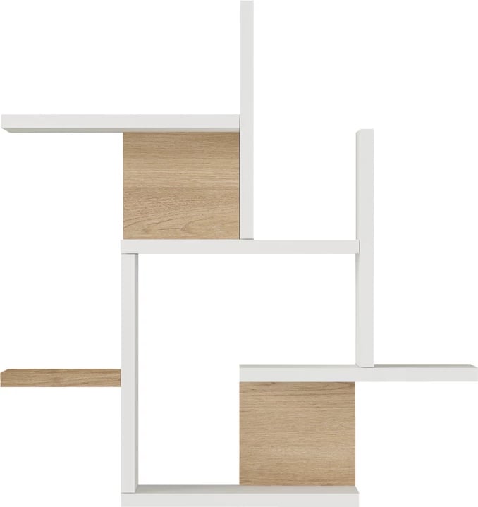 Raft muri Nogara, ngjyrë natyrale-bardhë, 62.6x14.5x66.2cm