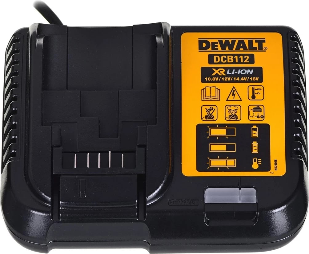 Makineri DeWalt DCD800E1T, 18V XR, 1x1.7AH, Verdhë