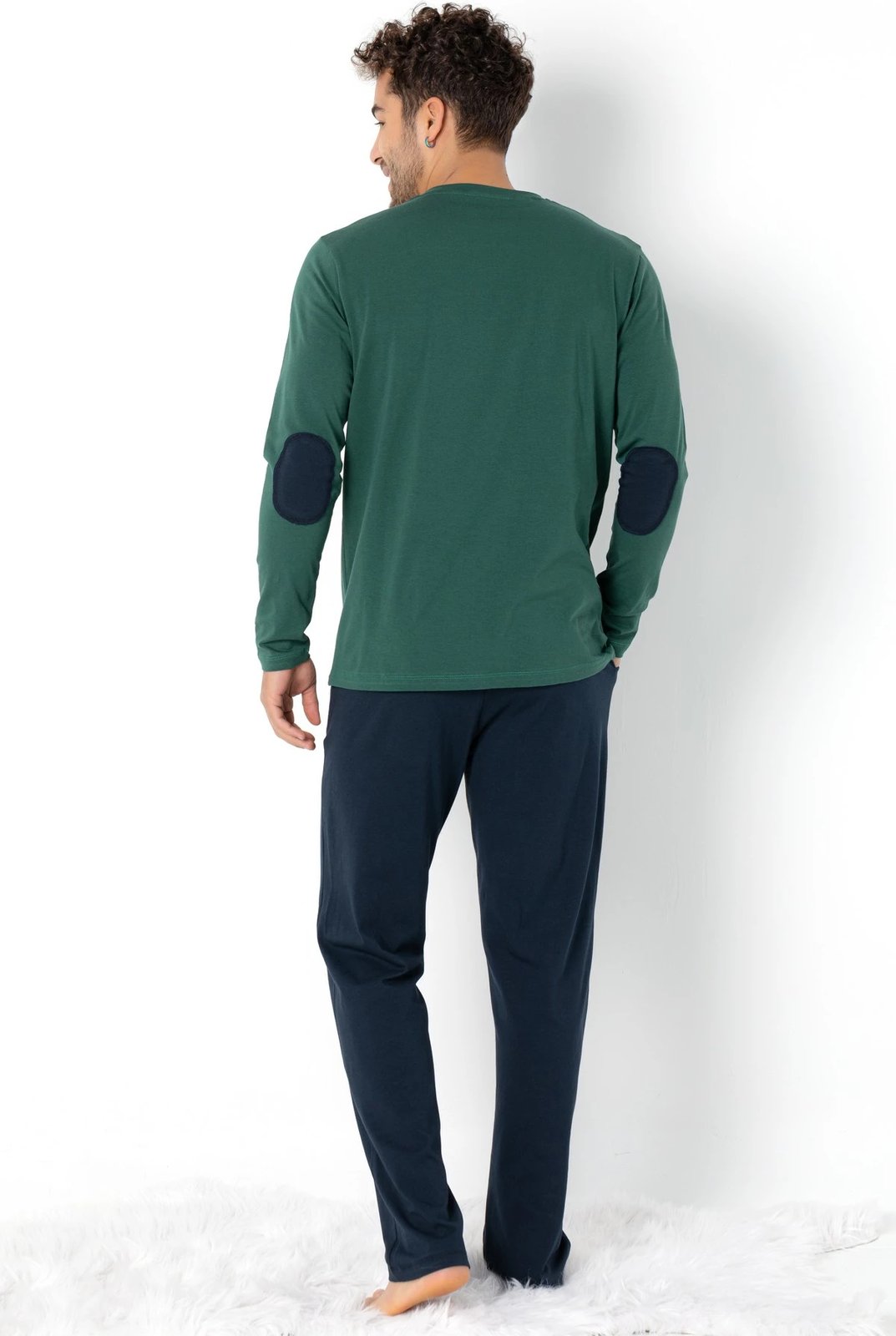 Set pizhamash për burra Jumeon, 002-000699002, e gjelbër