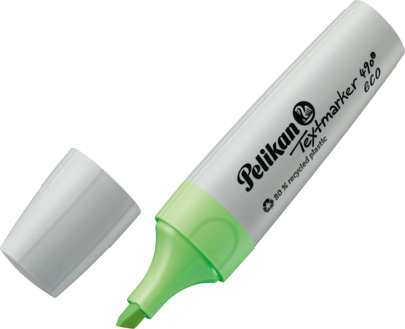 Set markues tekstesh Pelikan Textmarker 490 eco, 6 copë, majë e pjerrët, ngjyra të ndryshme