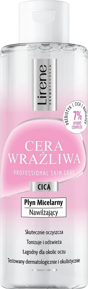 Ujë micelar për femra Lirene Sensitive Moisturizing 200ml