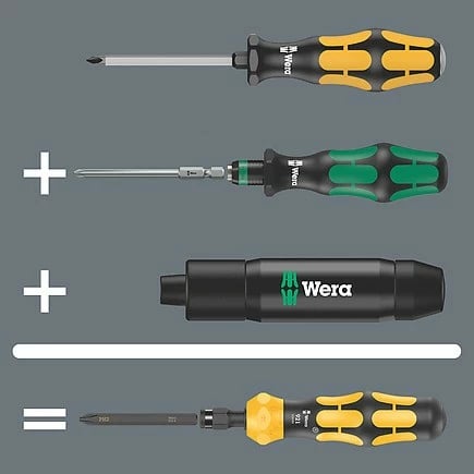 Set kaçavidash Wera 05018110001, manuale, 195mm, kasë e zezë