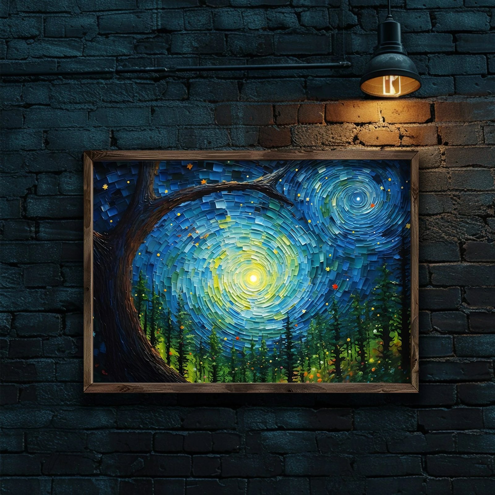 Pikturë dekorative me kornizë MDF, Wallity, AI111