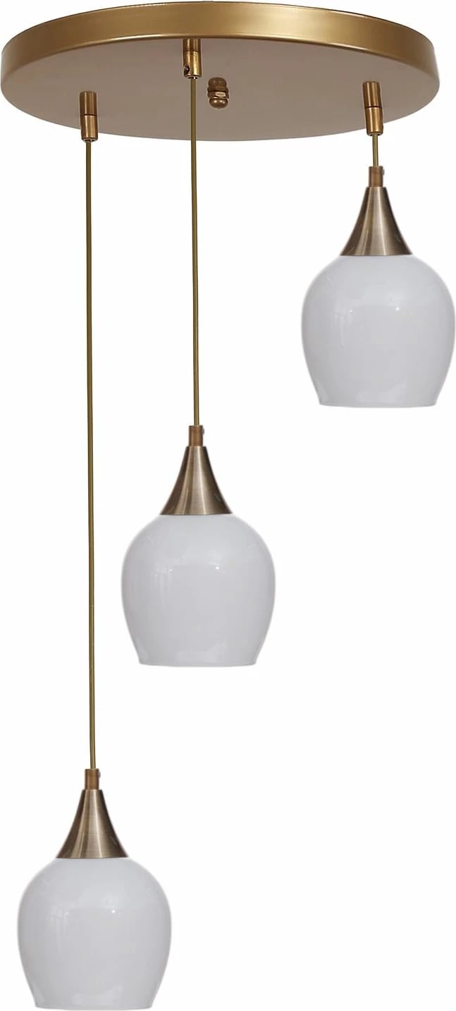 Llambadar Opviq, 9063-3, i bardhë dhe i artë