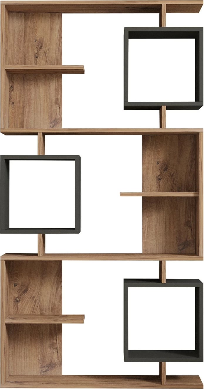 Raft librash Hanah Home, Icardi, ngjyrë pishë Atlantike dhe antracit