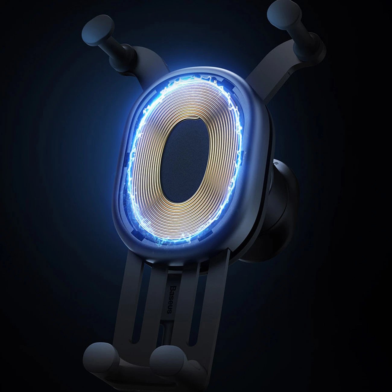 Mbështjellës Baseus Stable Series me karikues wireless 15W për veturë, i zi