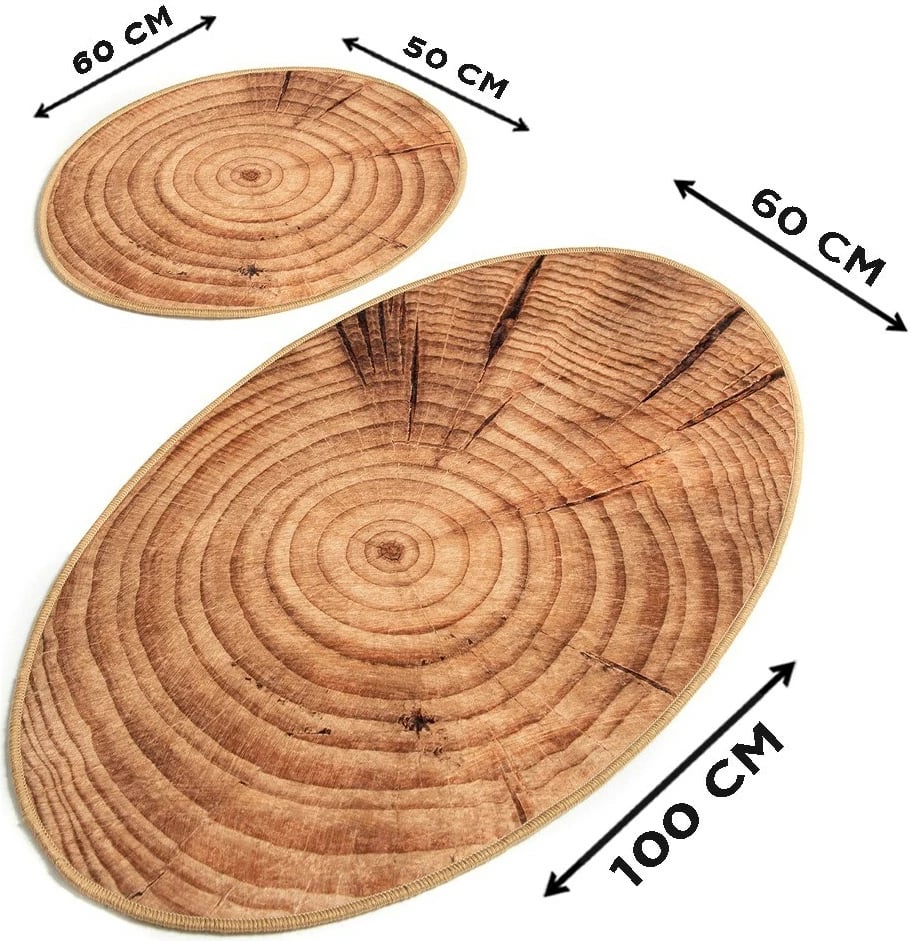 Set tapetesh banjoje (2 copë), Mijölnir, dizajn druri