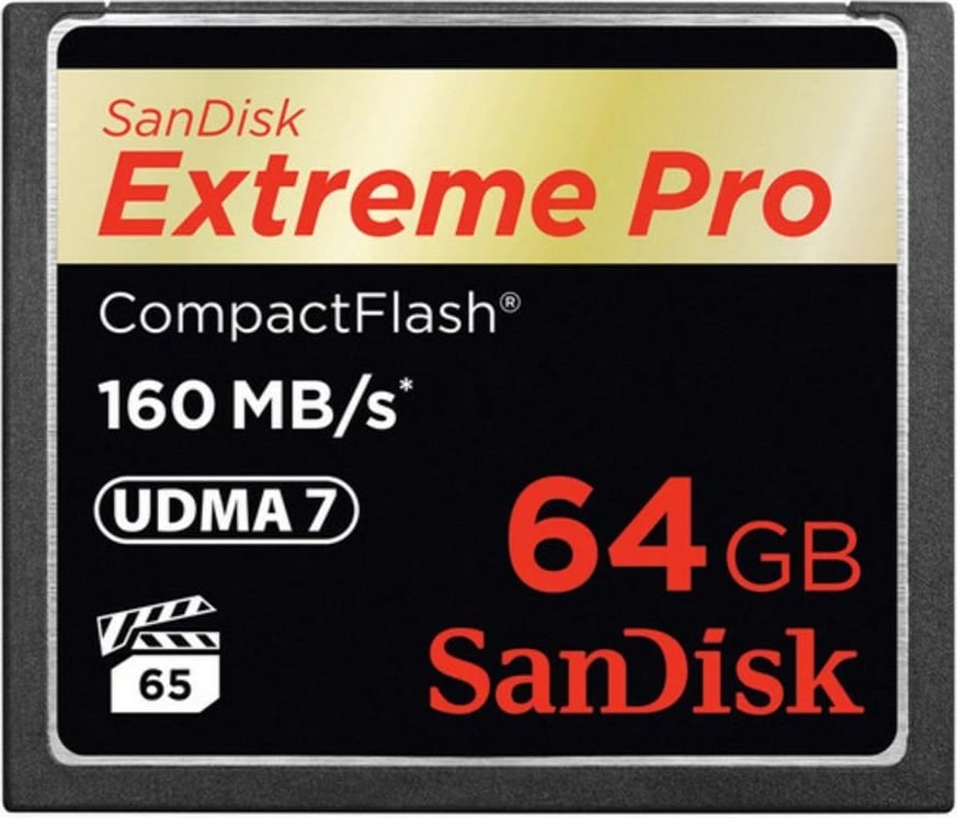 Kartë memorie CompactFlash SanDisk Extreme Pro 64GB, 160MB/s