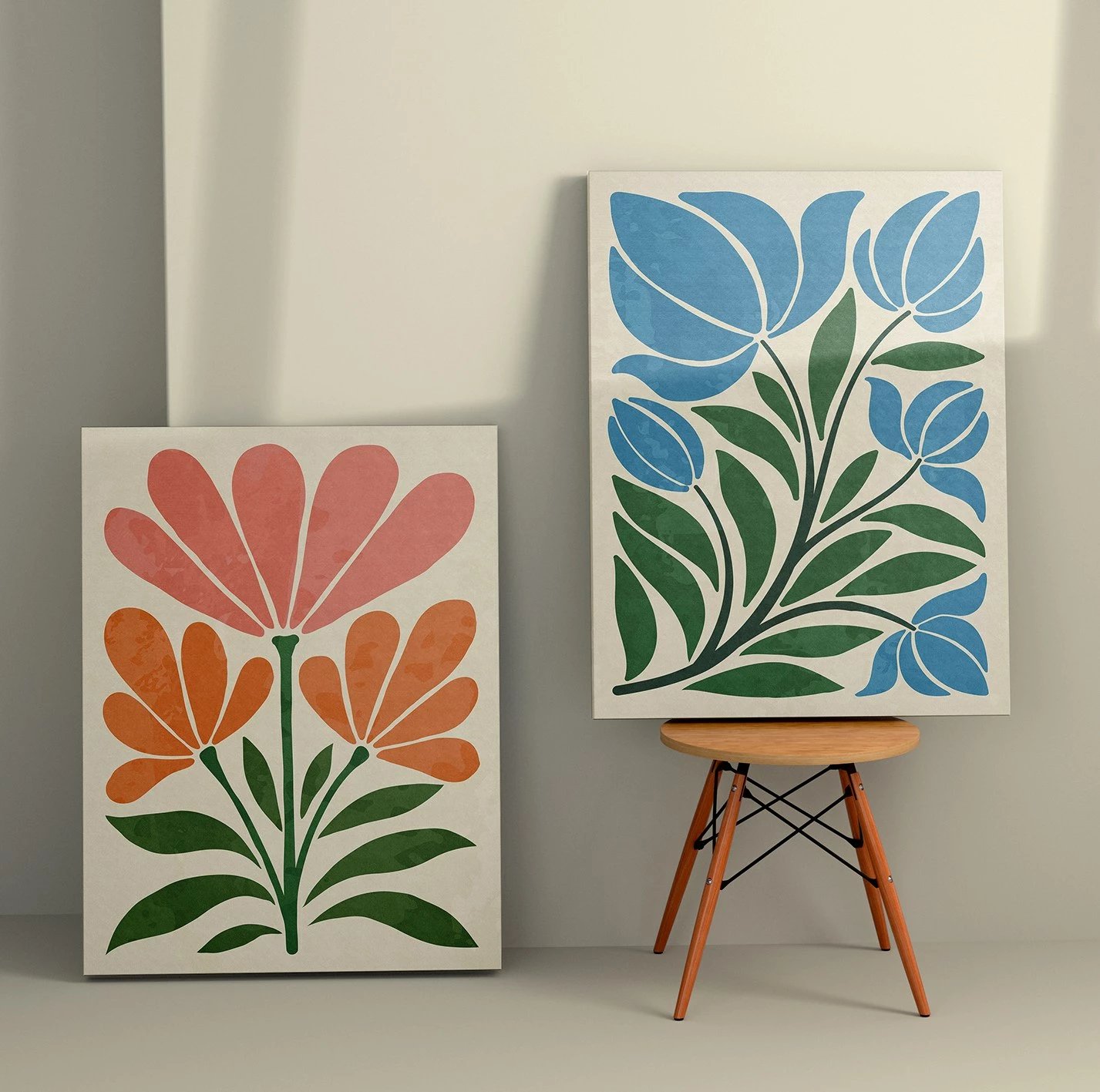 Pikturë dekorative në kanavacë (2 copë), Wallity, 2KNV4386, 70x100