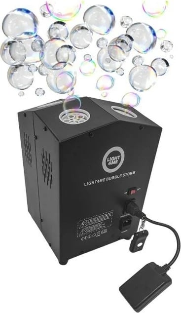 Makineri flluskash LIGHT4ME BUBBLE STORM, e zezë