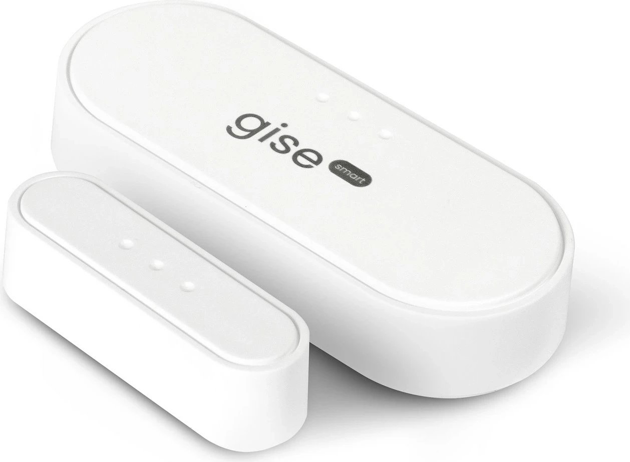 Sensor i mençur për derë/dritare GISE GDWS-ZB, Zigbee, Tuya, i bardhë