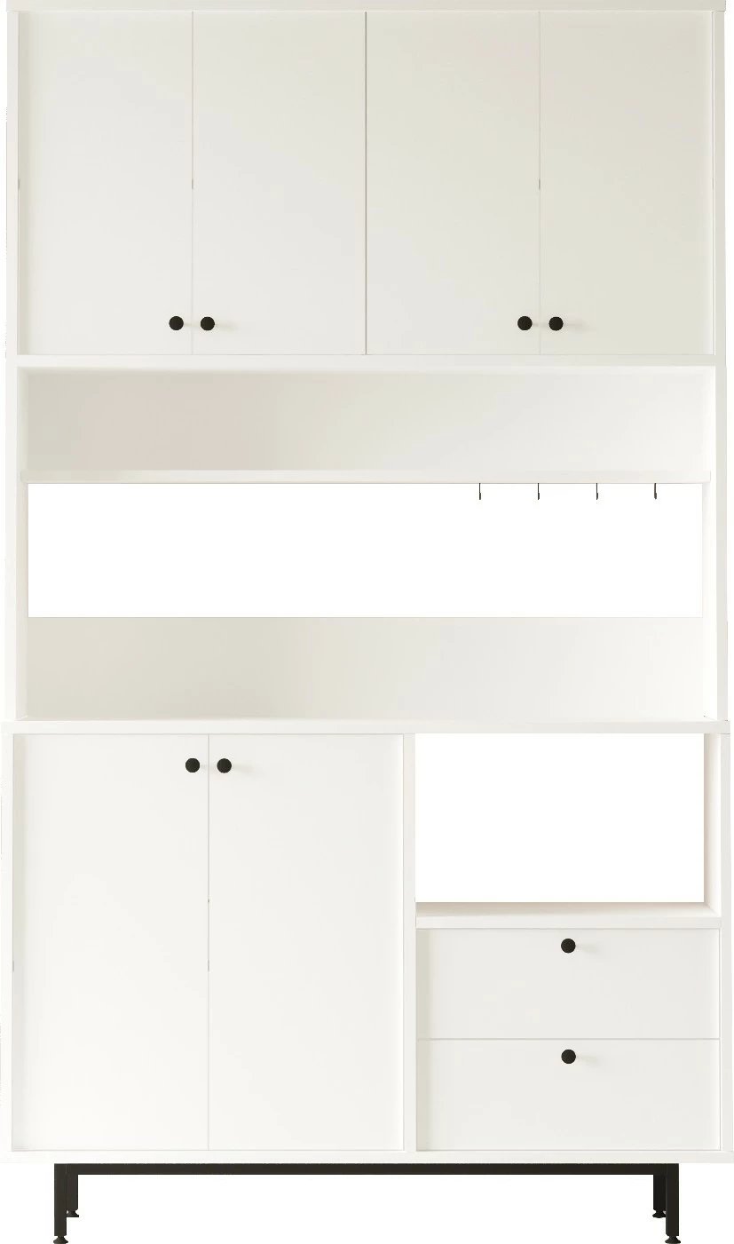 Dollap shumëpërdorimësh, ngjyrë e bardhë, Skye Decor, RE7-W