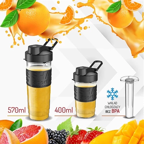 blender personal Adler AD 4081 500W 20000rpm 2 shishe 570ml/400ml inox i zi me shkop ftohës blender personal Adler AD 4081 500W 20000rpm 2 shishe 570ml/400ml inox i zi me shkop ftohës