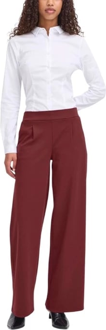 Pantallona femra Ichi bordeaux