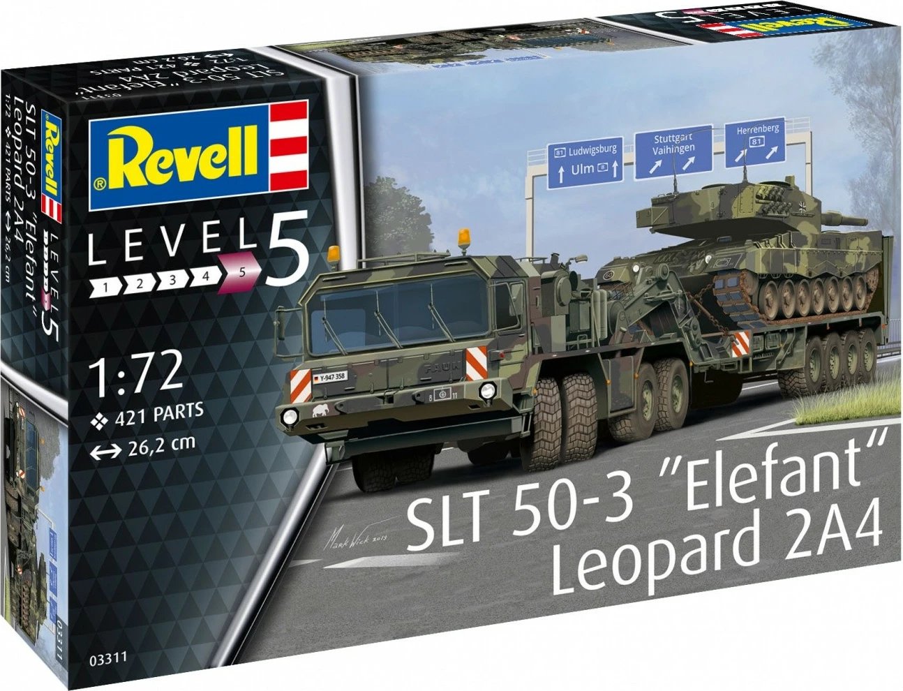 Model plastik Revell SLT 50-3 Elefant + Leopard 2A4, 1:72, 421 pjesë Model plastik Revell SLT 50-3 Elefant + Leopard 2A4, 1:72, 421 pjesë