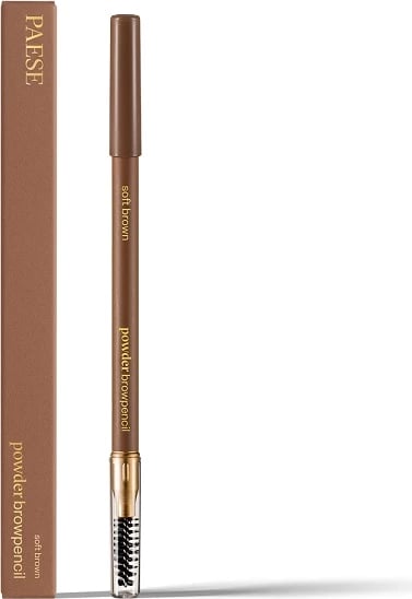 Laps për vetulla Paese Powder Brow Pencil për femra Soft Brown 1.19g