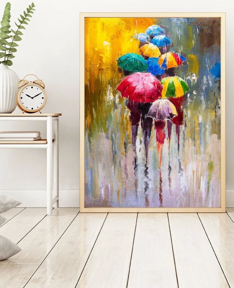 Pikturë dekorative me kornizë, MDF, Wallity Huhu187, 70x50cm