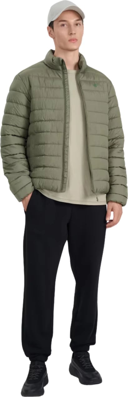 Jakne puffer për meshkuj 4F, e gjelbër