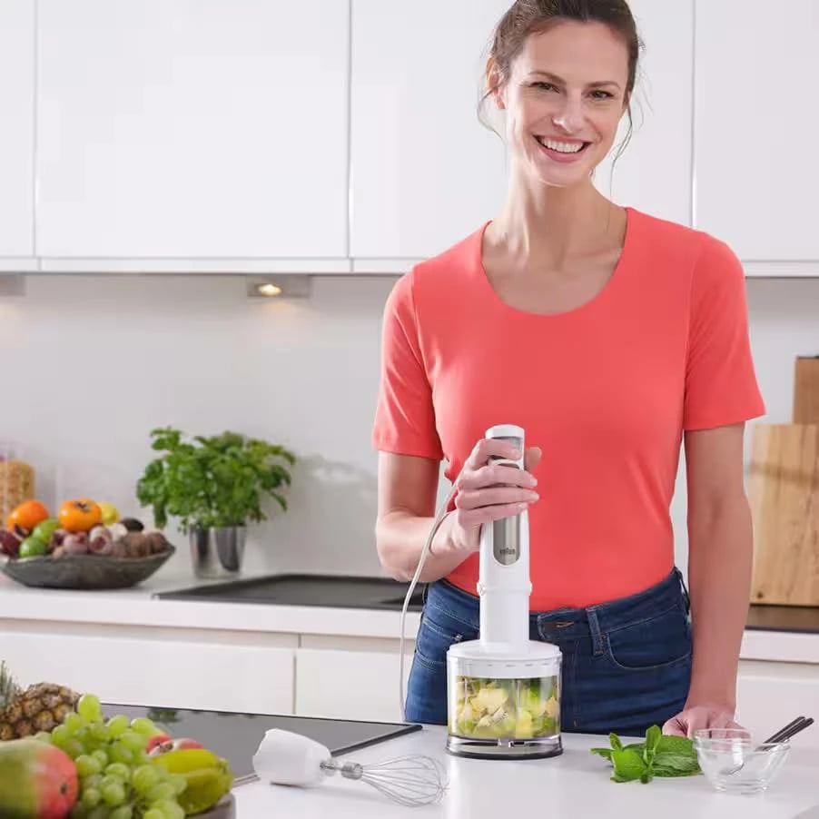 Blender dore, Braun, MQ7035BI, 1000 W, gotë 600 ml, grirës 500 ml, e zezë