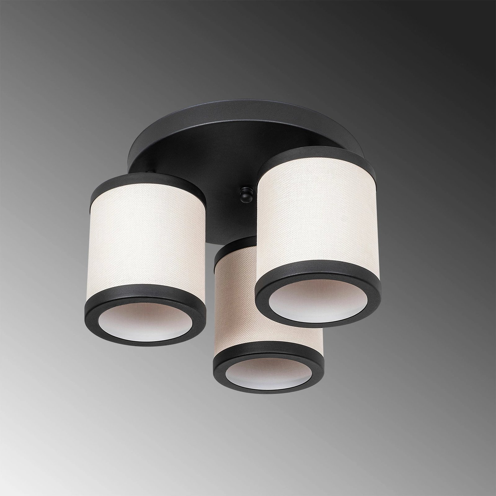 Llambë tavani moderne Opviq, Way - 11626, ngjyrë e zezë dhe e bardhë