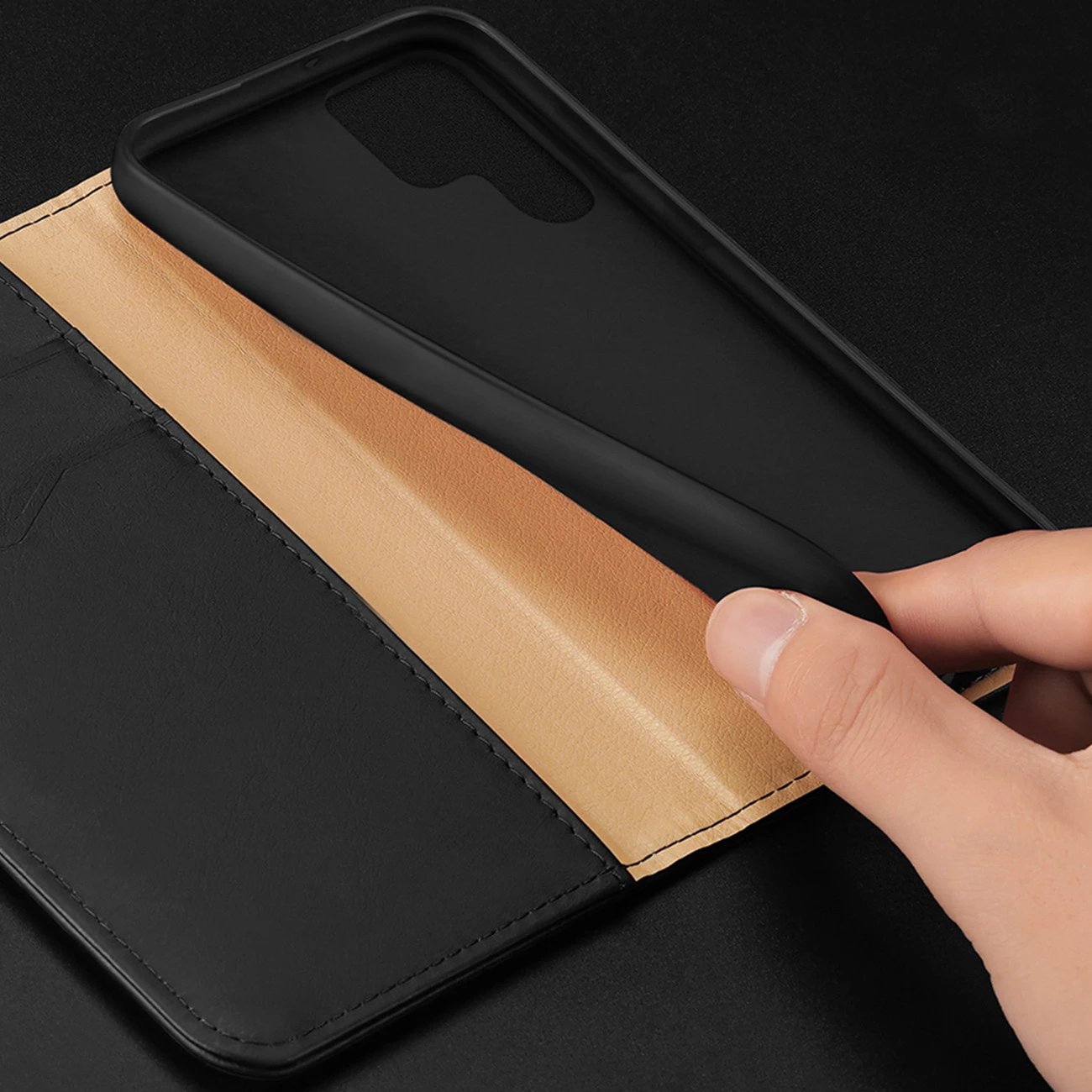 Mbështjellës Dux Ducis Hivo për Samsung Galaxy S23+, me kapak, portofol, bllokim RFID, e kuqe