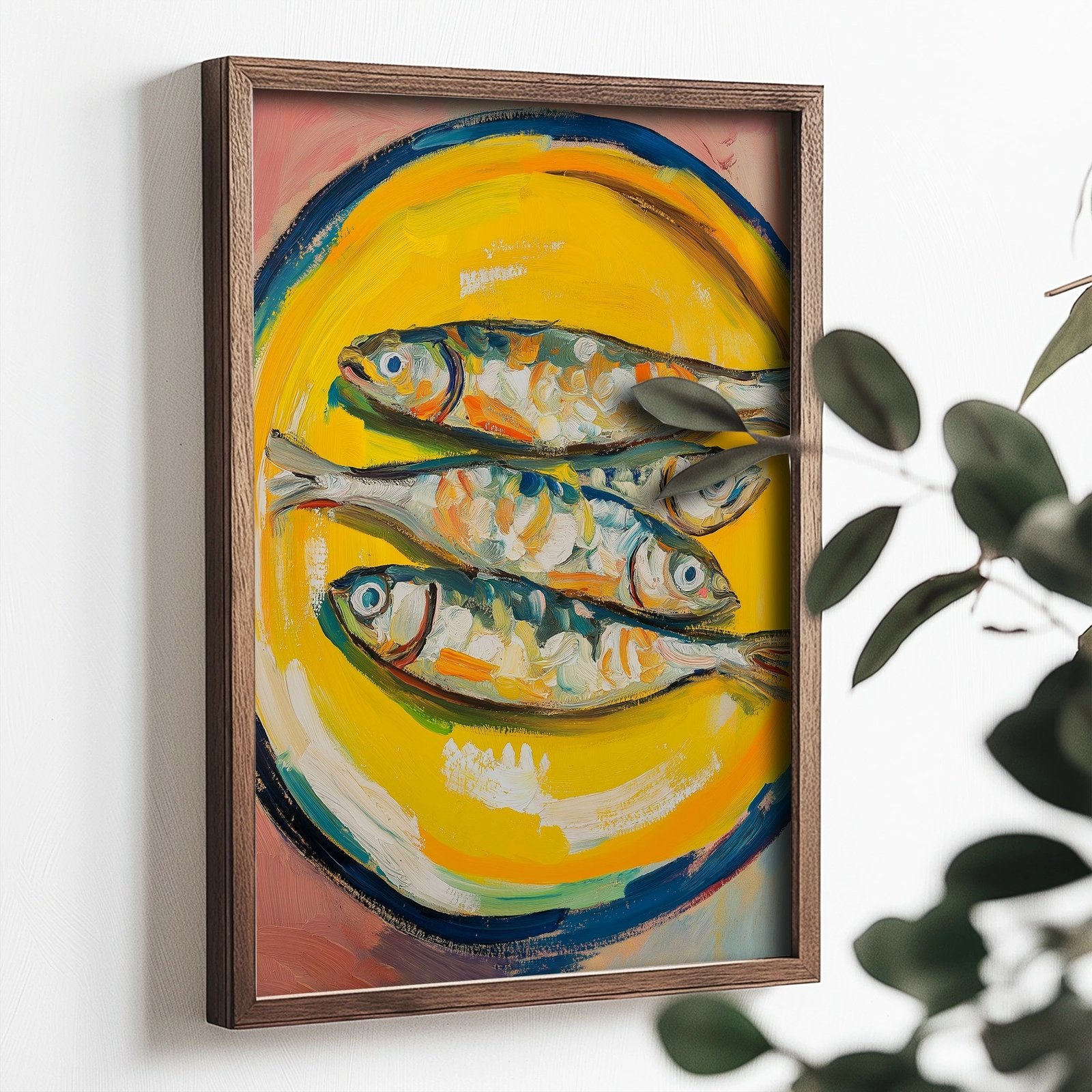 Pikturë dekorative me kornizë MDF, Wallity, TUN074-XL, shumëngjyrëshe, 50x70x3.5cm