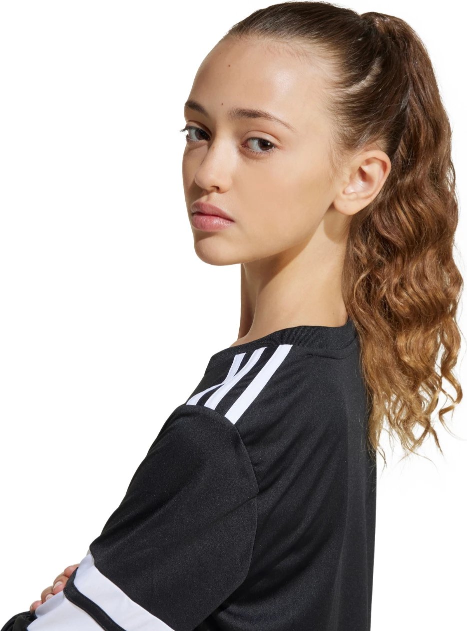 Fanellë futbolli për fëmijë adidas, e zezë