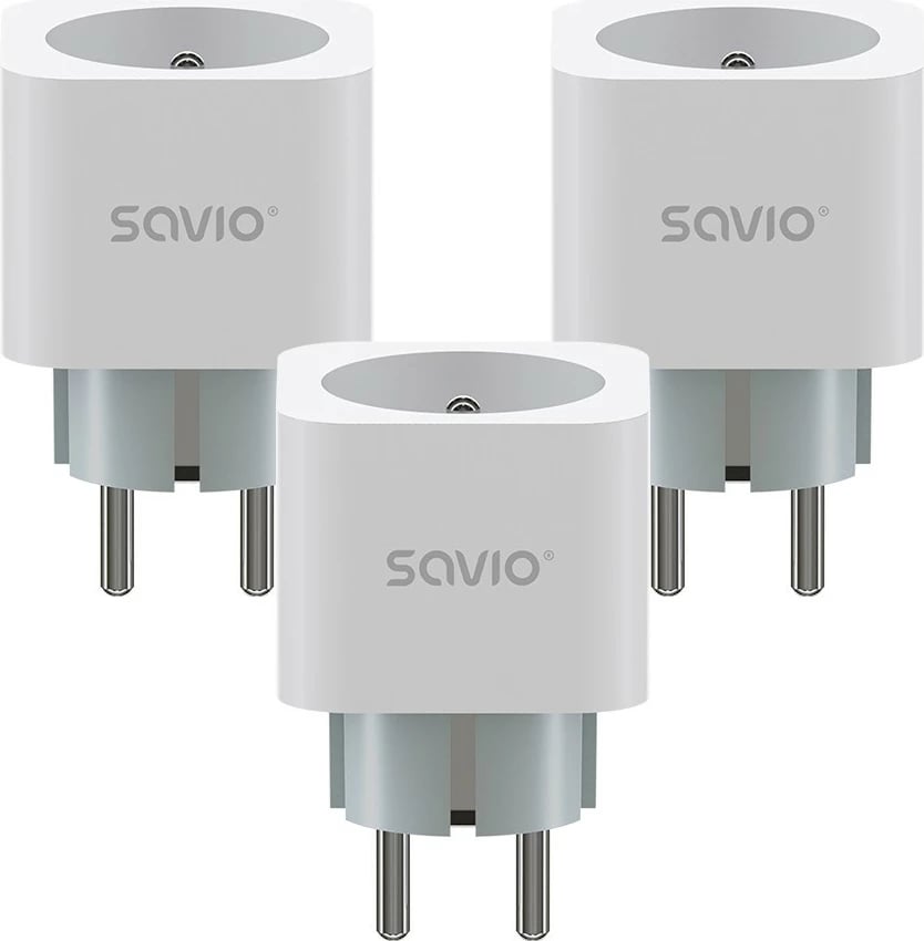 Prizë e mençur Wi-Fi Savio AS-01, set 3 copë, e bardhë