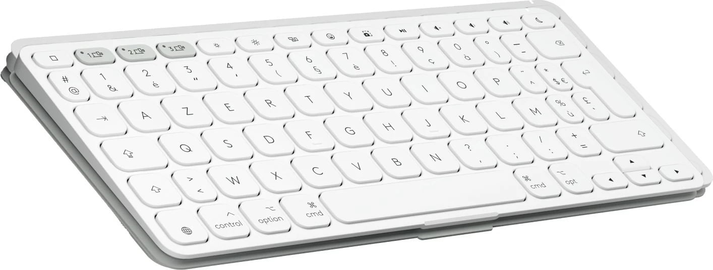 Tastierë mini Logitech Keys-To-Go 2, Bluetooth, AZERTY, e bardhë