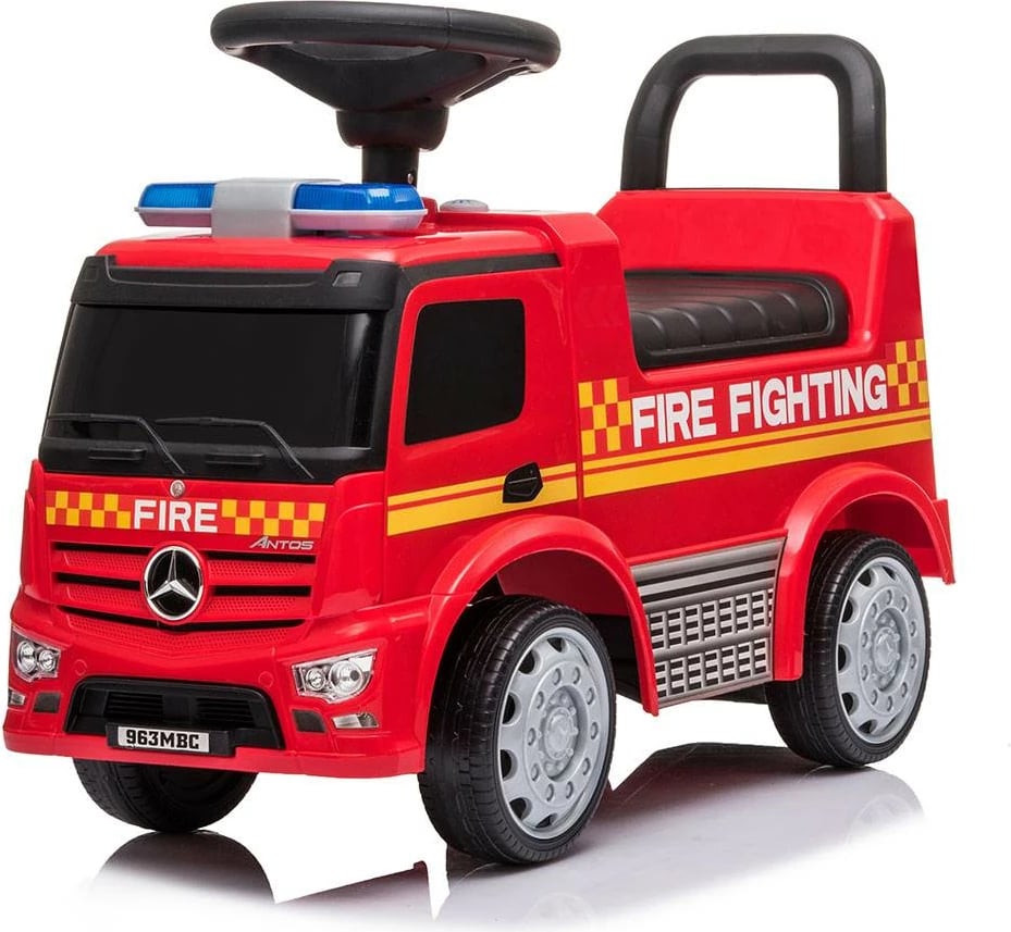 Makinë lodër me shtytje, Baby Mix, Mercedes HASICI, deri 25 kg, me drita e tinguj, 12m+, e kuqe